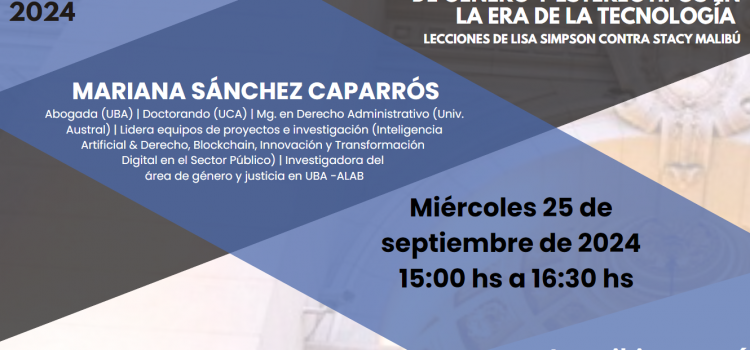 La Oficina de Género del Poder Judicial de Salta invita a participar de la videoconferencia “Desenmascarando la Inteligencia Artificial: Sesgos de Género y Estereotipos en la Era de la Tecnología”